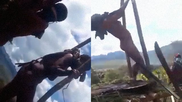 【衝撃】3人の全裸女が木に縛られ拷問される現代の”魔女狩り”。 | 閲覧注意グロ動画・衝撃映像のソルカブ 