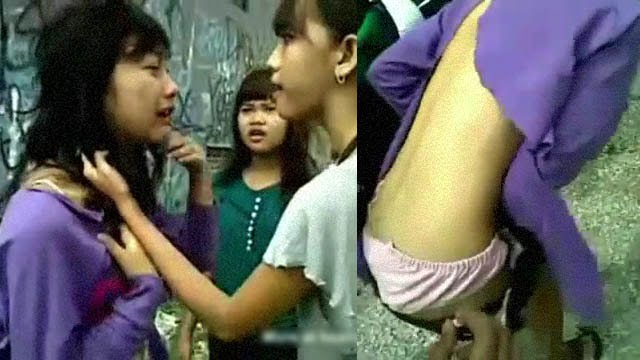 【動画】JKヤンキー集団がノーブラ女子を半裸にするいじめ。 | 閲覧注意グロ動画・衝撃映像のソルカブ 