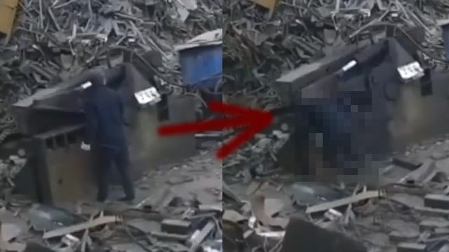 【閲覧注意】監視カメラは見ていた「圧死望む作業員」の一部始終。 | 閲覧注意グロ動画・衝撃映像のソルカブ