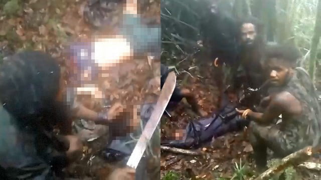 【閲覧注意】ゲリラ活動続けるインドネシア・ギャングが死体を屠る動画を投稿。 | 閲覧注意グロ動画・衝撃映像のソルカブ