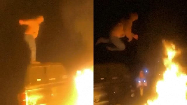 【動画】友達の誕生日にロウソク役を買って出た男、燃えすぎる。 | 閲覧注意グロ動画・衝撃映像のソルカブ