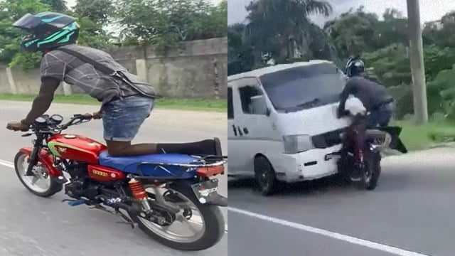 【衝撃】はしゃぎすぎたバイカーがセオリー通りの死を迎える。  |  閲覧注意グロ動画・衝撃映像のソルカブ