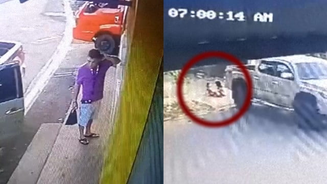 【事故】歩道の女児をバックでメリメリ轢く男が撮影される。 | 閲覧注意グロ動画・衝撃映像のソルカブ