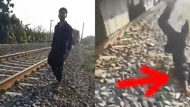 【閲覧注意】線路沿いで息子に「自分の勇姿」撮らせたパパ、電車に撥ねられ死亡… | 閲覧注意グロ動画・衝撃映像のソルカブ
