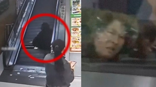 【驚愕】踏み板の無いエスカレーターに乗ってしまった女性、下肢切断の危機に。  |  閲覧注意グロ動画・衝撃映像のソルカブ