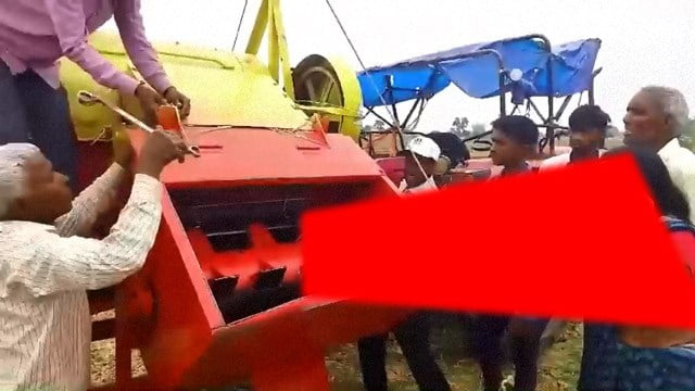 【閲覧注意】インド人青年（19）が脱穀機に脱穀されそう。  |  閲覧注意グロ動画・衝撃映像のソルカブ