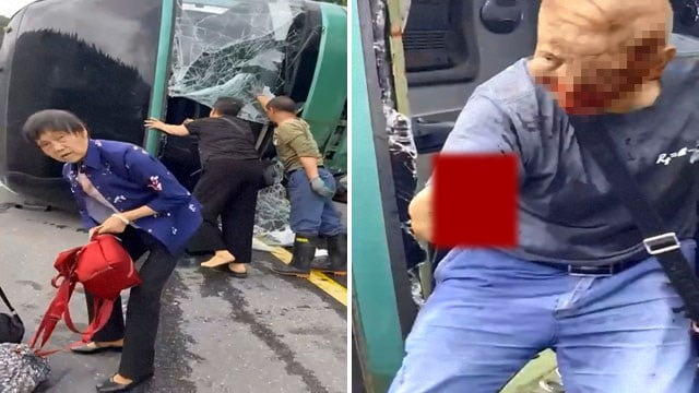 【閲覧注意】大型バス横転事故の現場、エグすぎるやろ…  |  閲覧注意グロ動画・衝撃映像のソルカブ
