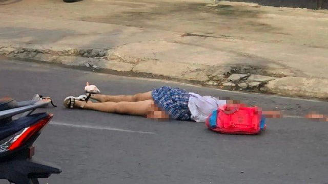 【閲覧注意】トラックが車道を走る自転車に衝突。小２女児死亡の悲劇…  |  閲覧注意グロ動画・衝撃映像のソルカブ