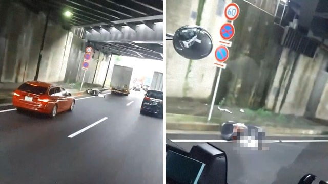 【閲覧注意】東京でトラックがバイクを轢殺、40代男性のグロ動画が出回る。 | 閲覧注意グロ動画・衝撃映像のソルカブ