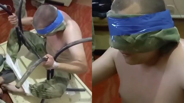 【動画】ウクライナ軍がロシア人捕虜に電気拷問？ | 閲覧注意グロ動画・衝撃映像のソルカブ