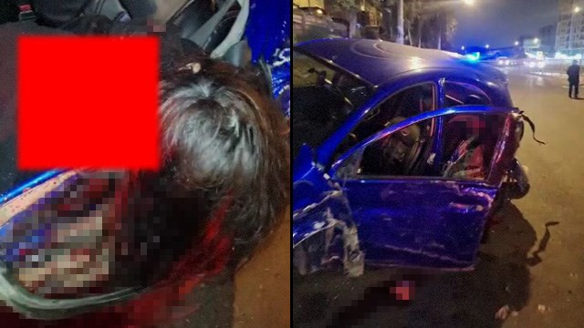 【閲覧注意】車が電柱に衝突した弾みで露わになった女性の「断面図」が公開される。 | 閲覧注意グロ動画・衝撃映像のソルカブ