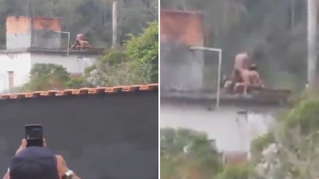 【エロ】銃撃戦の最中にカップルが屋上でセックス。燃えるやろなぁ。 | 閲覧注意グロ動画・衝撃映像のソルカブ