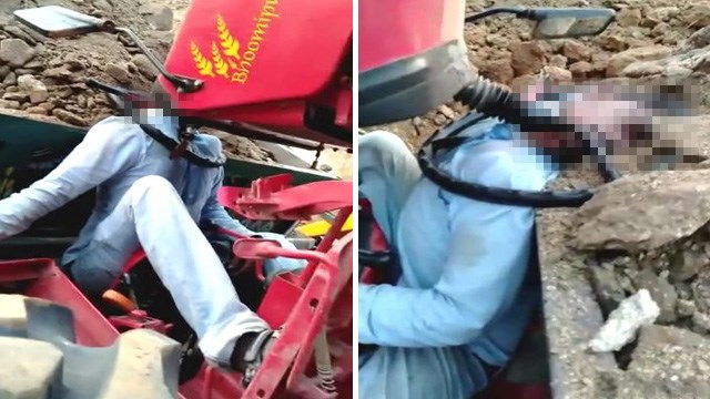 【閲覧注意】どうしてこうなった…牽引トラクターが突然のウィリーで運転手圧死（動画） | 閲覧注意グロ動画・衝撃映像のソルカブ